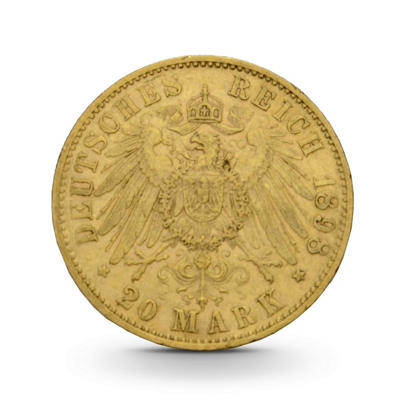 Goldmünze Kaiserreich 20 Mark Preußen deals Wilhelm II